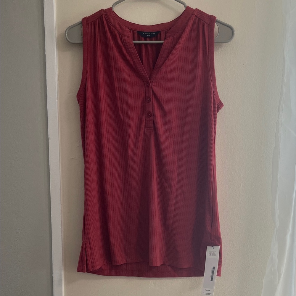 Women’s Small Denver Hayes Rose Colored Sleeveless Tank Top